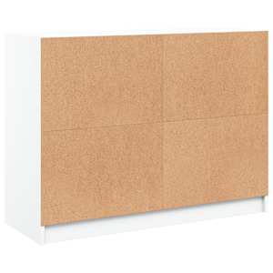 Příborník bílý 102 x 37 x 75,5 cm kompozitní dřevo - obrázek 8