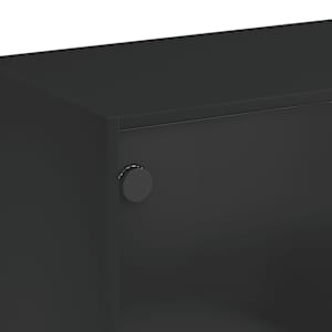 Příborník černý 102 x 37 x 75,5 cm kompozitní dřevo - obrázek 9