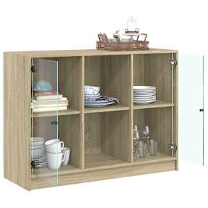 Příborník dub sonoma 102 x 37 x 75,5 cm kompozitní dřevo - obrázek 4