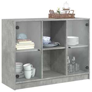 Příborník betonově šedý 102 x 37 x 75,5 cm kompozitní dřevo - obrázek 5