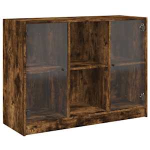 Příborník kouřový dub 102 x 37 x 75,5 cm kompozitní dřevo - obrázek 2