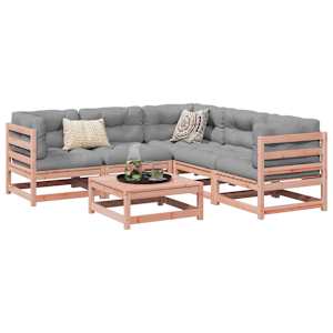 Vrtna sedežna garnitura 6-delna trden les douglas