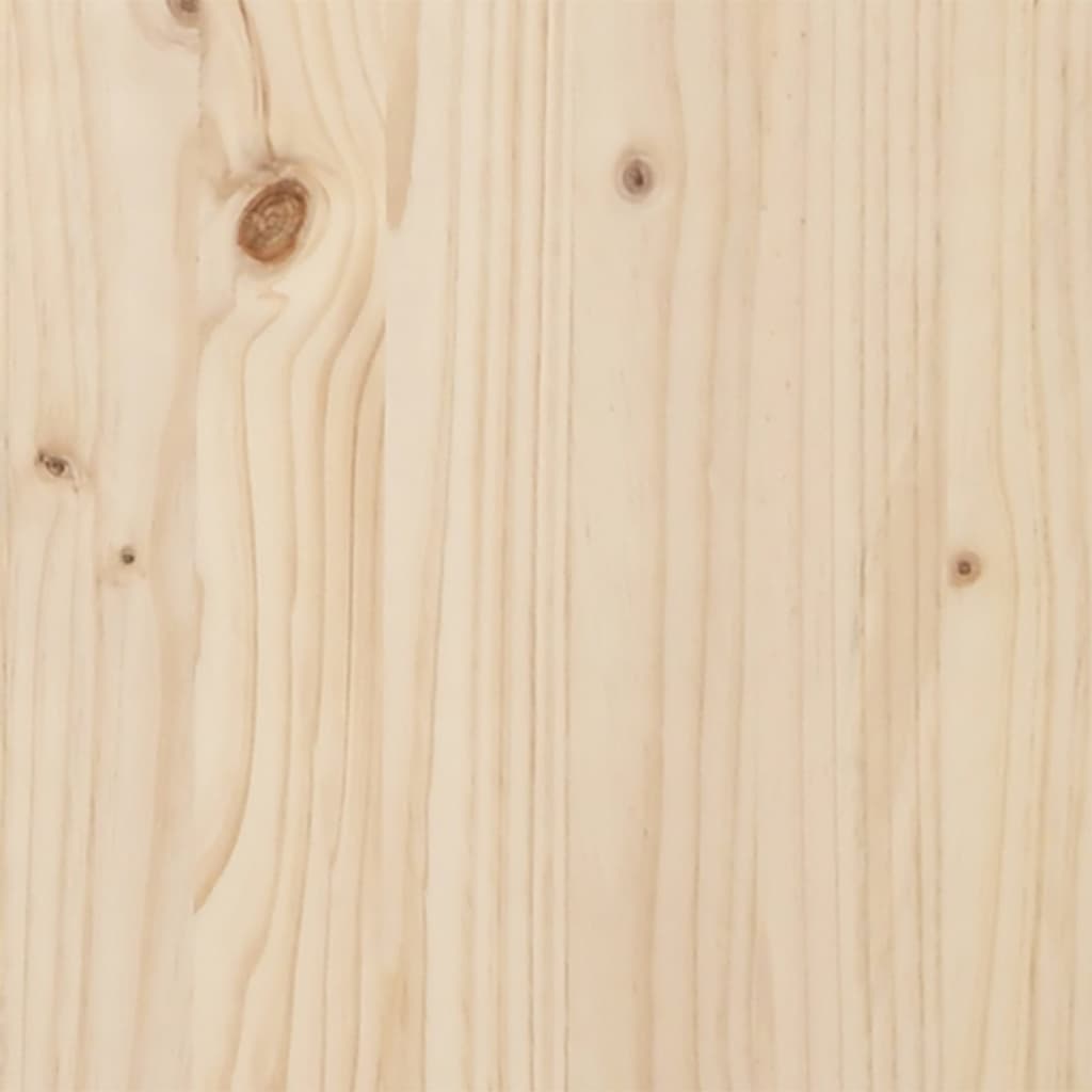 Zestaw wypoczynkowy ogrodowy 7-elementowy lite drewno kremowy
