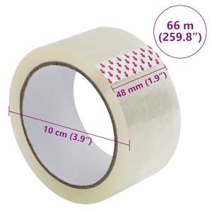 Lepicí páska 12 ks průhledná 48 mm x 66 m - obrázek 7