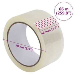 Lepicí páska 72 ks průhledná 48 mm x 66 m - obrázek 7