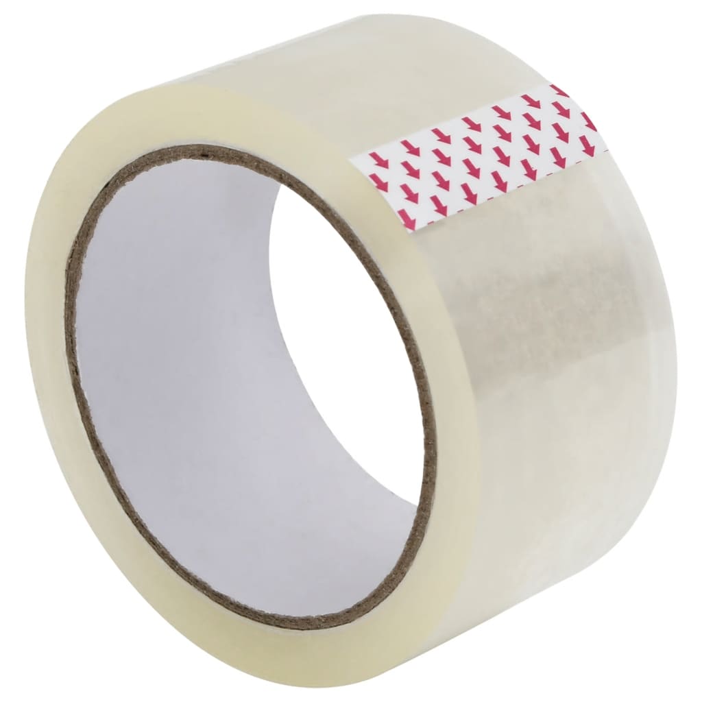 vidaXL Verpakkingstapes 12 st 48 mm x 66 m transparant afbeelding