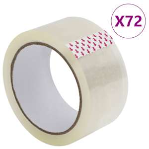 Lepicí páska 72 ks průhledná 48 mm x 66 m - obrázek 1