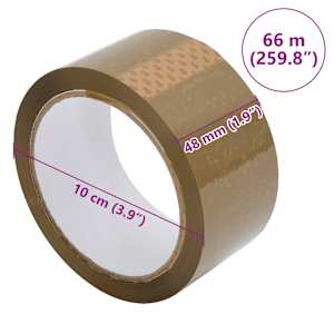 Lepicí páska 72 ks hnědá 48 mm x 66 m - obrázek 7