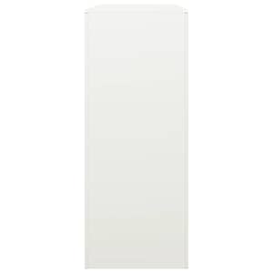 Stojan na palivové dřevo bílý 100 x 40 x 100 cm ocel - obrázek 5