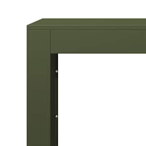 Stojan na palivové dřevo zelený 100 x 40 x 100 cm ocel - obrázek 7