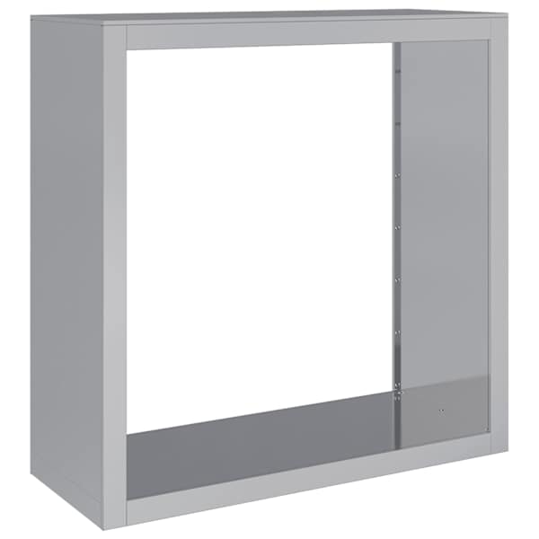 vidaXL k&uuml;ttepuude rest, 100x40x100 cm, tsingitud teras