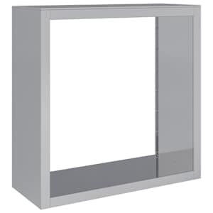 Stojan na palivové dřevo 100 x 40 x 100 cm pozinkovaná ocel - obrázek 2