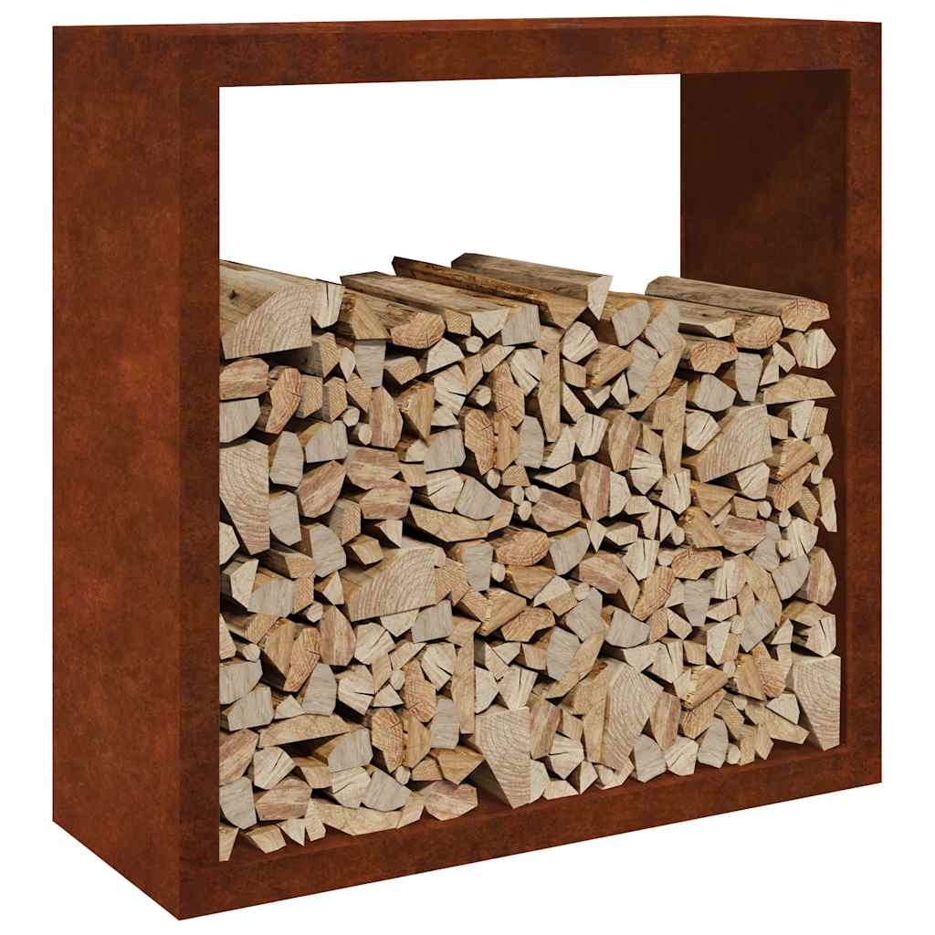 Thumbnail - vidaXL Brennholzregal 100x40x100 cm Wetterfester Stahl