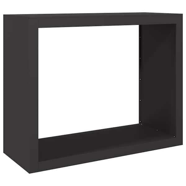 vidaXL k&uuml;ttepuude rest, must, 100x40x80 cm, teras