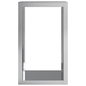Stojan na palivové dřevo 60 x 40 x 100 cm pozinkovaná ocel - obrázek 4