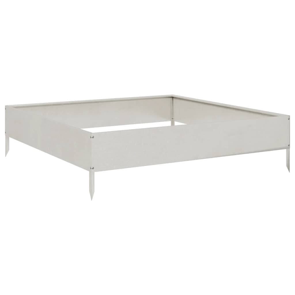 vidaXL Zahradní vyvýšený záhon 100 x 100 x 26 cm nerezová ocel