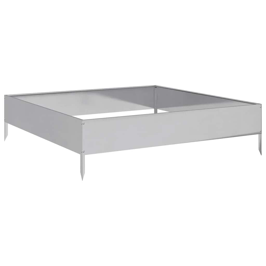 vidaXL Vyvýšený záhradný záhon 100x100x26 cm oceľ