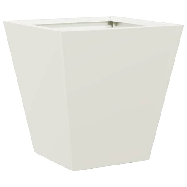vidaXL aia taimekast, valge, 30x30x30 cm, teras