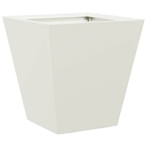 Zahradní truhlík bílý 30 x 30 x 30 cm ocel - obrázek 6