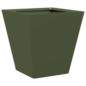 vidaXL aia taimekast, oliiviroheline, 30x30x30 cm, teras