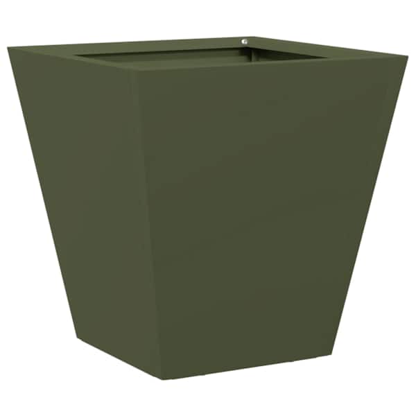 vidaXL aia taimekast, oliiviroheline, 30x30x30 cm, teras