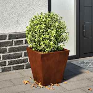 Garden Planters 2 kosa 30x30x30 cm Weathering Steel