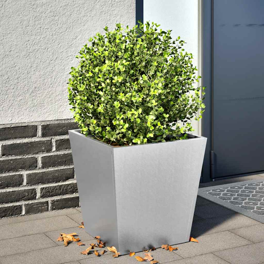 vidaXL Pflanzkübel 40x40x40 cm Verzinkter Stahl