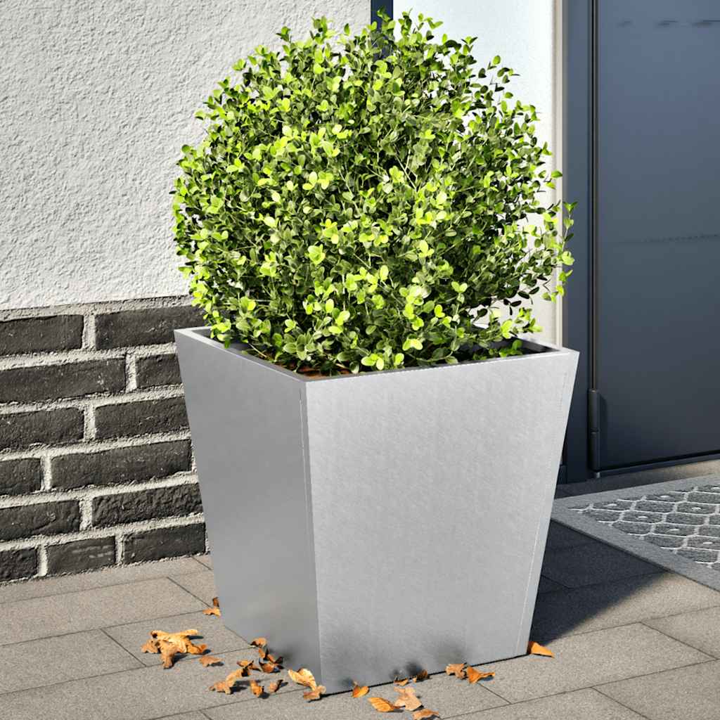 vidaXL Pflanzkübel 2 Stk. 40x40x40 cm Verzinkter Stahl