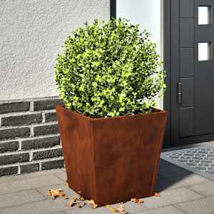 Garden Planters 2 kosa 40x40x40 cm Weathering Steel