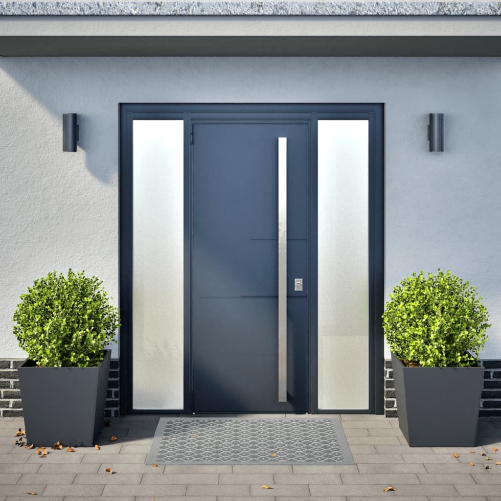 vidaXL Plantenbakken 2 st 50x50x50 cm staal antracietkleurig afbeelding