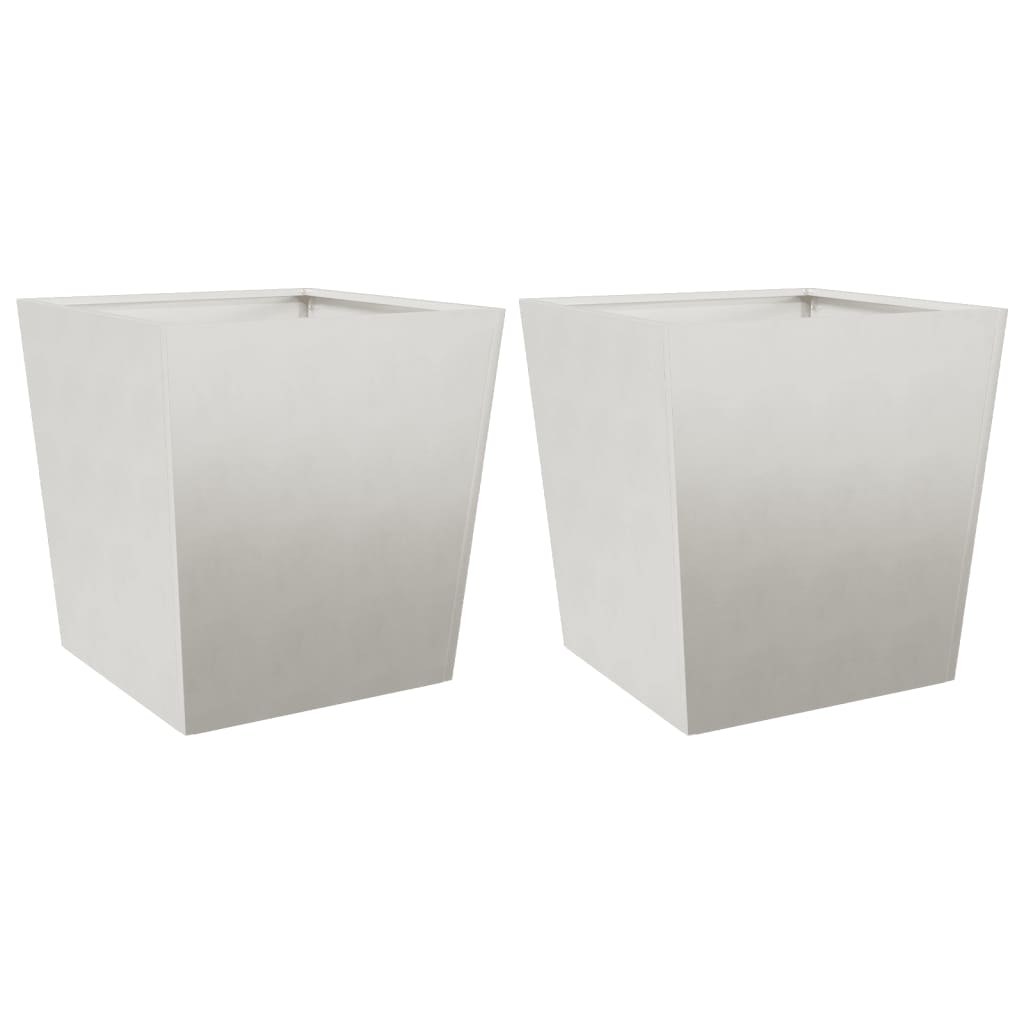vidaXL Zahradní truhlíky 2 ks 50 x 50 x 50 cm nerezová ocel