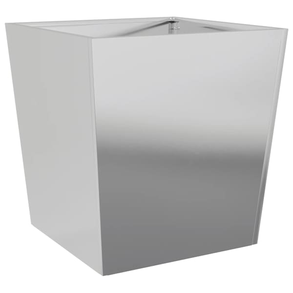 vidaXL aia taimekast, 50x50x50 cm, tsingitud teras