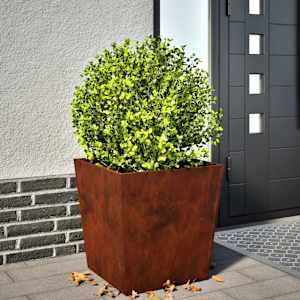 Garden Planters 2 kosa 50x50x50 cm Weathering Steel