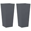 vidaXL aia taimekastid 2 tk, antratsiithall, 35x35x75 cm, teras