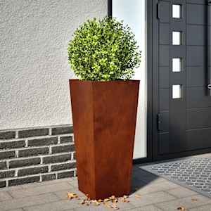 Garden Planter 35x35x75 cm Vremensko odporno jeklo