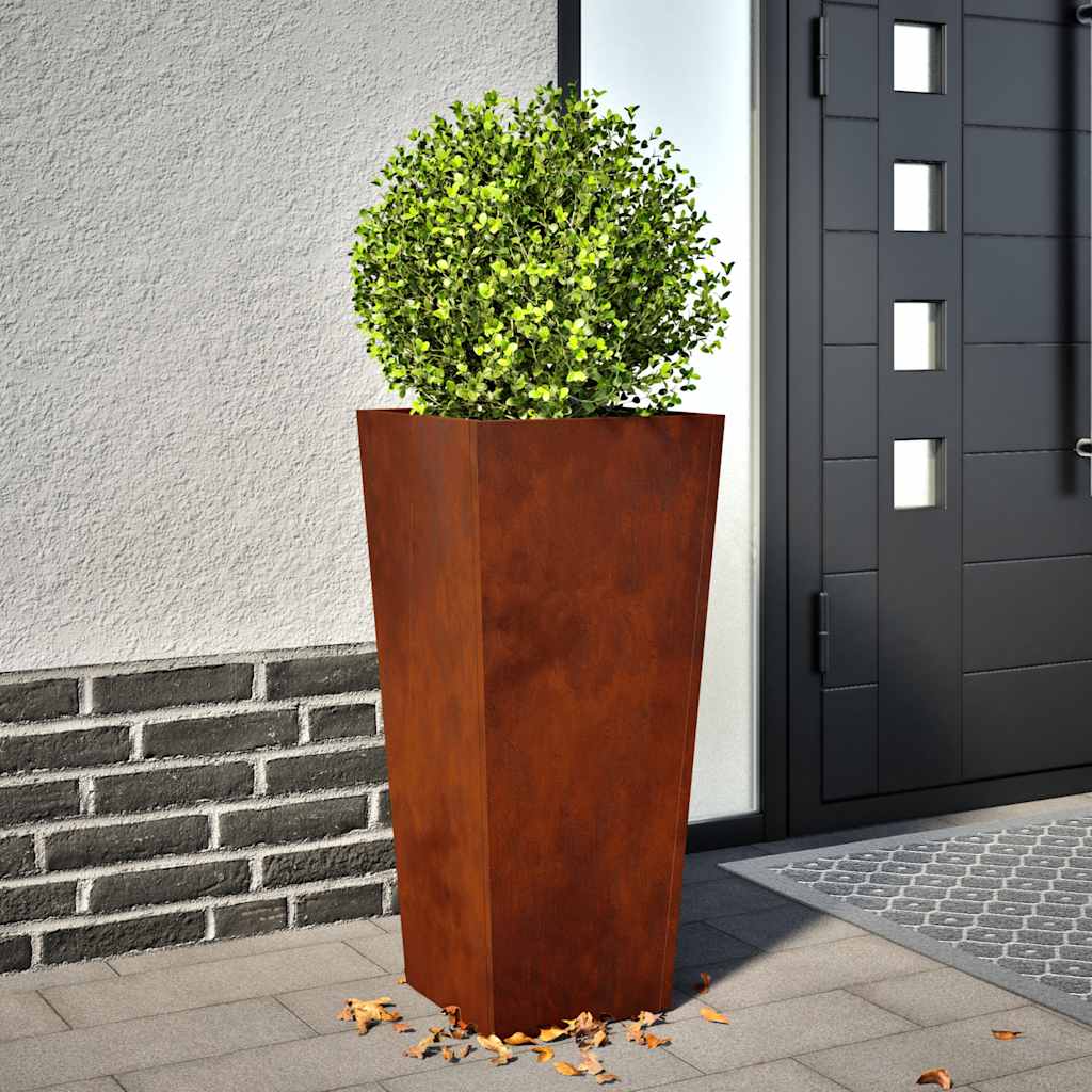 vidaXL Havekrukker 2 stk 35x35x75 cm Forvitringsstål