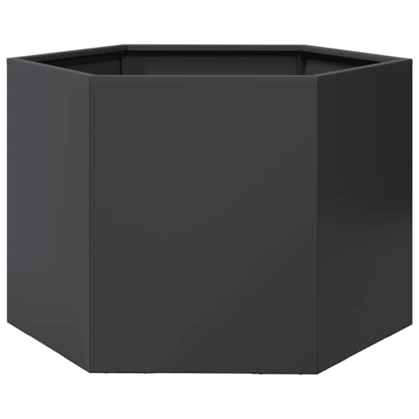 vidaXL kuusnurkne aia taimekast, must, 69x60x45 cm, teras