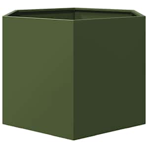 Zahradní truhlík olivový šestihranný 69 x 60 x 45 cm ocel - obrázek 4