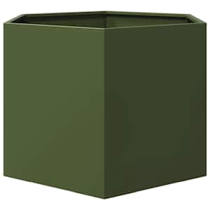 Zahradní truhlík olivový šestihranný 69 x 60 x 45 cm ocel - obrázek 5