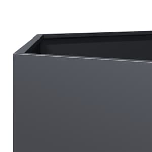 Zahradní truhlík antracitový šestihranný 104 x 90 x 45 cm ocel - obrázek 8