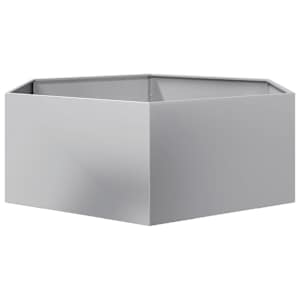 Zahradní truhlík šestihranný 138 x 120 x 45 cm pozinkovaná ocel - obrázek 4