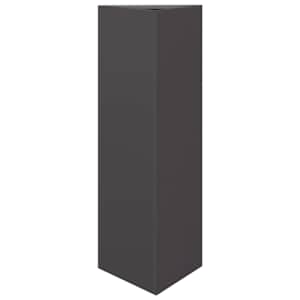vidaXL kolmnurkne aia taimekast, must, 30 x 26 x 75 cm, teras