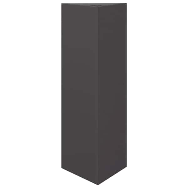 vidaXL kolmnurkne aia taimekast, must, 30 x 26 x 75 cm, teras