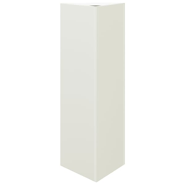 vidaXL kolmnurkne aia taimekast, valge, 30 x 26 x 75 cm, teras