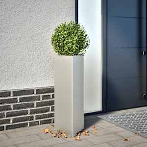 Vrtno korito 2 kosa trikotnik 30x26x75 cm nerjavno jeklo