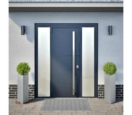 vidaXL Garden Planters 2 pcs Triangular 30x26x75 cm Galvanized Steel