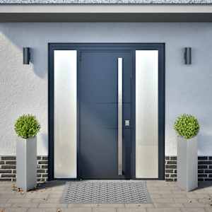 vidaXL Garden Planters 2 pcs Triangular 30x26x75 cm Galvanized Steel