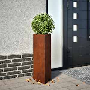 Garden Planters 2 kosa Trikotni Vremensko odporno jeklo