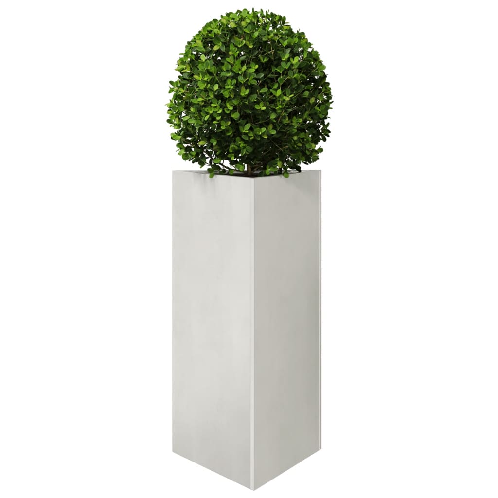 vidaXL Plantenbak driehoek 40x34,5x70 cm roestvrij staal afbeelding
