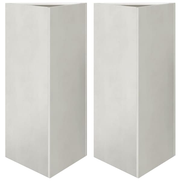 vidaXL aia taimekastid 2 tk, kolmnurk, 40x34,5x75 cm, roostevaba teras